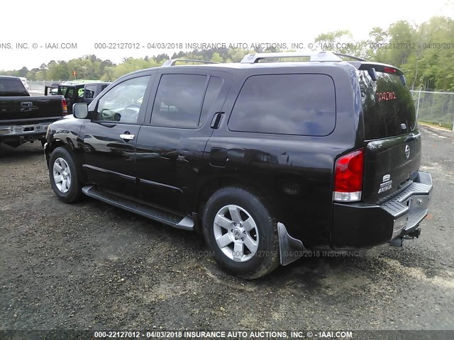 5N1AA08A84N716003 - 2004 NISSAN ARMADA SE/LE BLACK photo 3