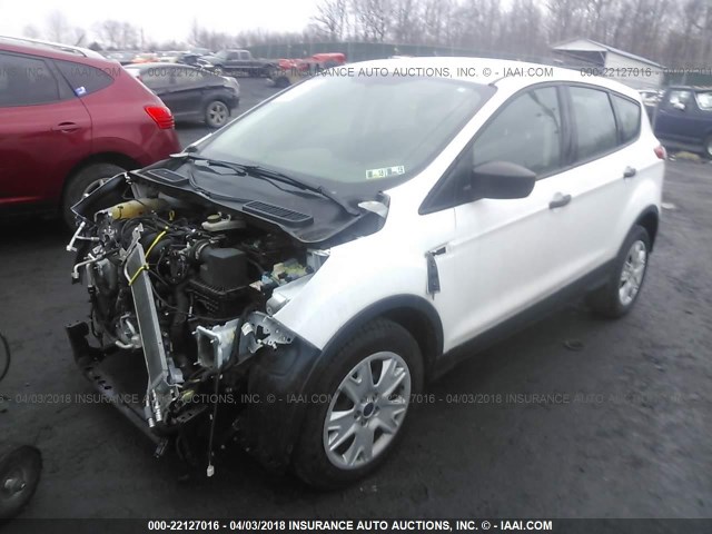 1FMCU0F74EUB33930 - 2014 FORD ESCAPE S WHITE photo 2