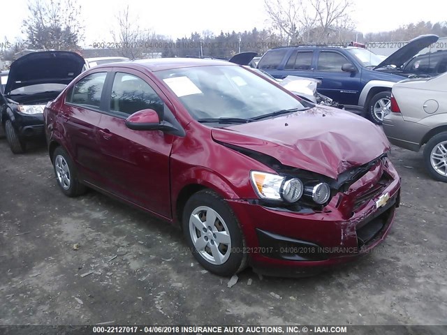 1G1JA5SH1D4247150 - 2013 CHEVROLET SONIC LS 红色 照片 1