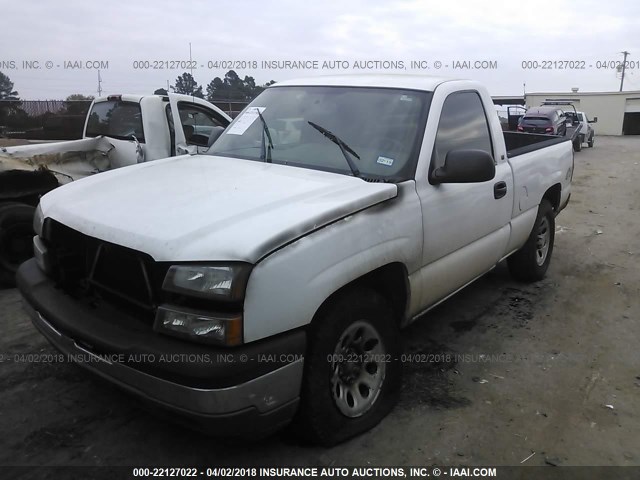 1GCEK14X45Z194533 - 2005 CHEVROLET SILVERADO K1500 WHITE photo 2