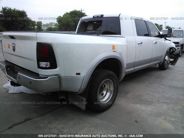 3C63RPML0DG572808 - 2013 RAM 3500 LARAMIE WHITE photo 4