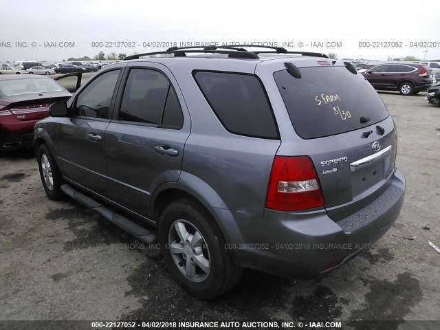 KNDJD736075699306 - 2007 KIA SORENTO EX/LX GRAY photo 3