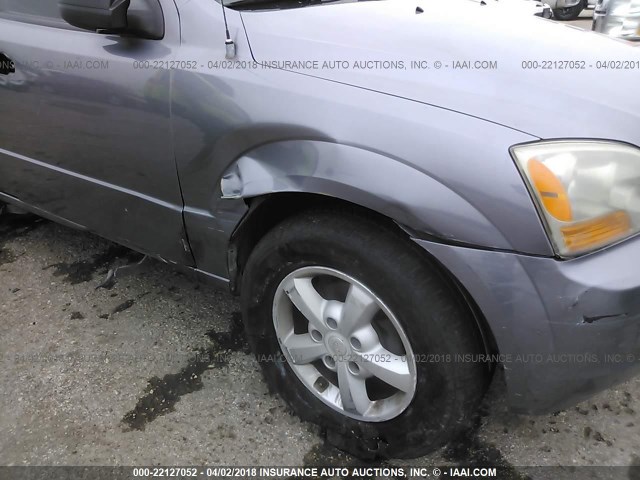 KNDJD736075699306 - 2007 KIA SORENTO EX/LX GRAY photo 6