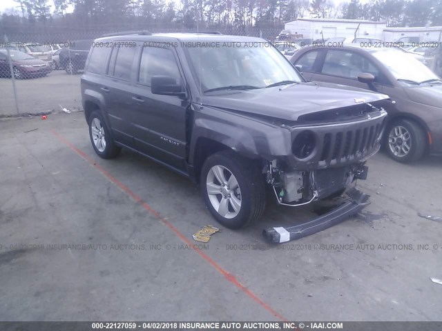 1C4NJPFB0GD628695 - 2016 JEEP PATRIOT LATITUDE GRAY photo 1