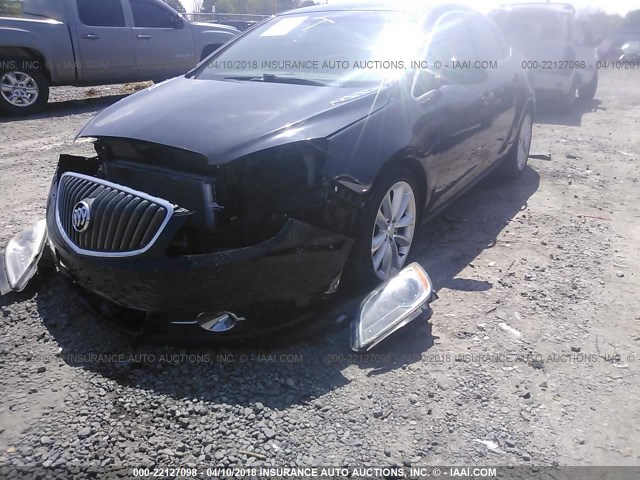 1G4PP5SK2C4133986 - 2012 BUICK VERANO BLACK photo 2