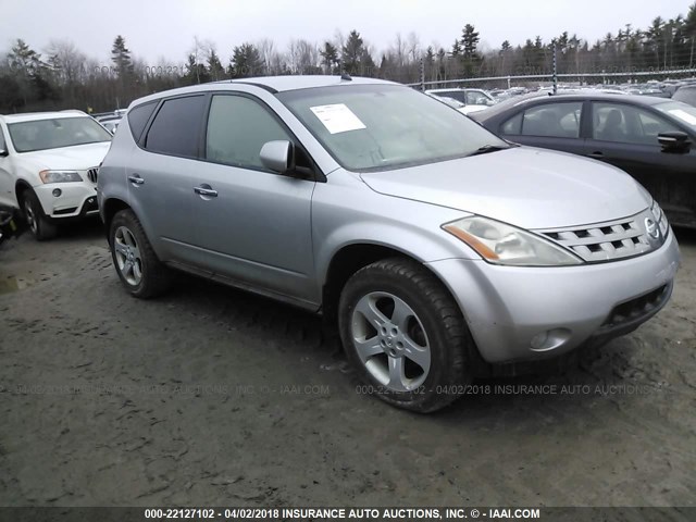 JN8AZ08W34W301081 - 2004 NISSAN MURANO SL/SE SILVER photo 1