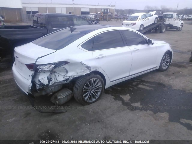 KMHGN4JE1FU030946 - 2015 HYUNDAI GENESIS 3.8L WHITE photo 4