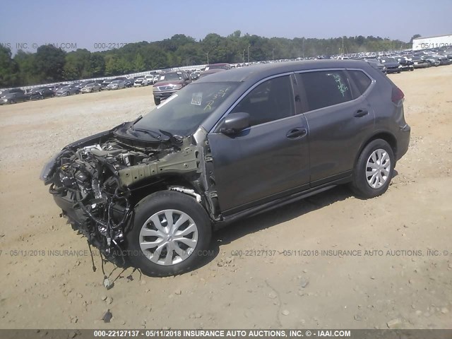 5N1AT2MT8JC710576 - 2018 NISSAN ROGUE S/SL GRAY photo 2