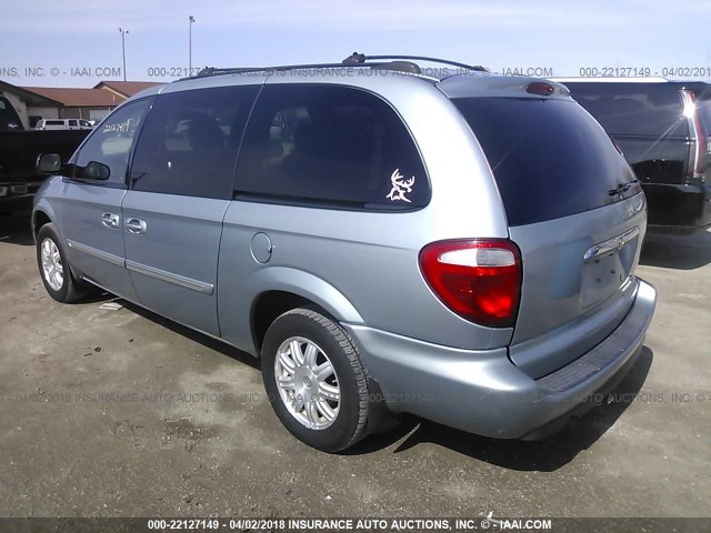 2A4GP54L46R647103 - 2006 CHRYSLER TOWN & COUNTRY TOURING Light Blue photo 3