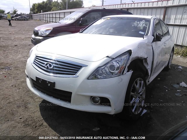 JN1CV6AP5DM712888 - 2013 INFINITI G37 JOURNEY/SPORT WHITE photo 2