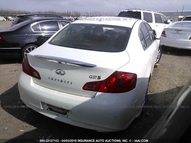 JN1CV6AP5DM712888 - 2013 INFINITI G37 JOURNEY/SPORT WHITE photo 4