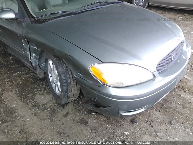 1FAFP56U56A207327 - 2006 FORD TAURUS SEL GRAY photo 6