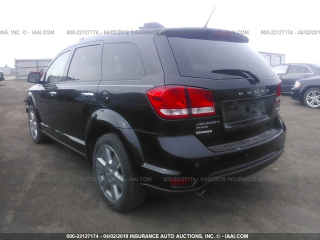 3C4PDDDGXCT222666 - 2012 DODGE JOURNEY CREW BLACK photo 3