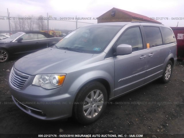 2C4RC1BG9GR298420 - 2016 CHRYSLER TOWN & COUNTRY TOURING SILVER photo 2