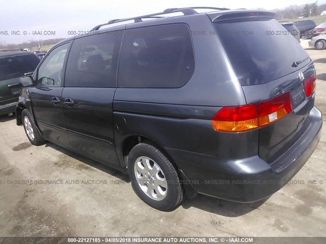 5FNRL18933B100350 - 2003 HONDA ODYSSEY EXL ლურჯი ფოტო 3