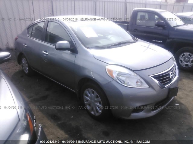 3N1CN7AP7CL923167 - 2012 NISSAN VERSA S/SV/SL GRAY photo 1