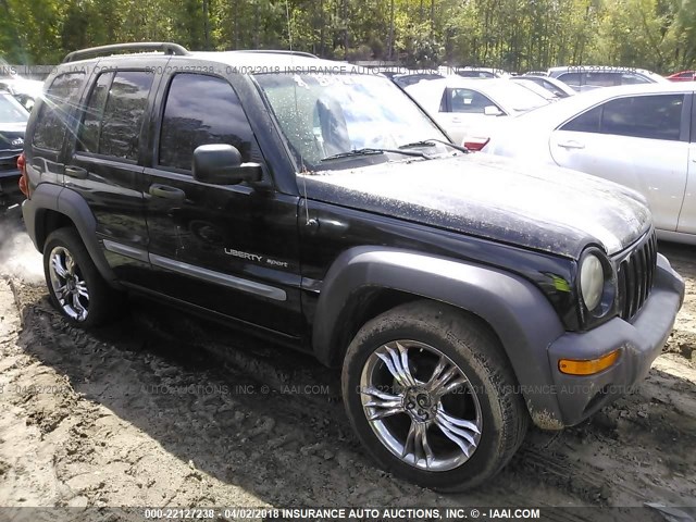 1J4GL48K83W569502 - 2003 JEEP LIBERTY SPORT/FREEDOM შავი ფოტო 1
