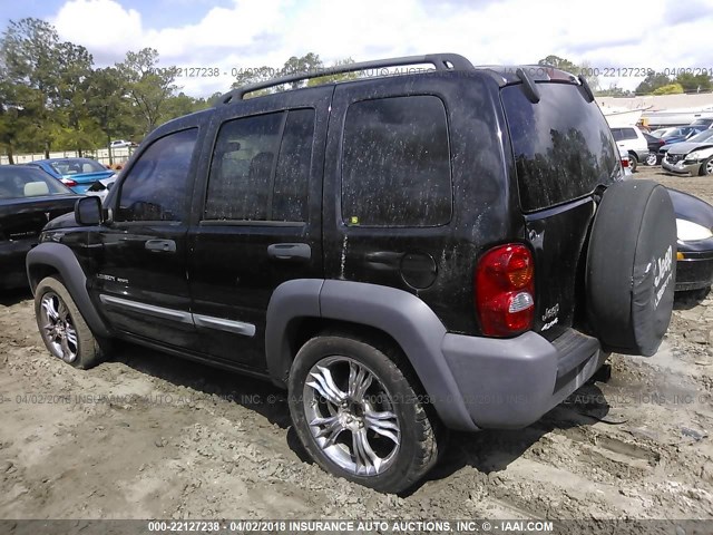 1J4GL48K83W569502 - 2003 JEEP LIBERTY SPORT/FREEDOM შავი ფოტო 3