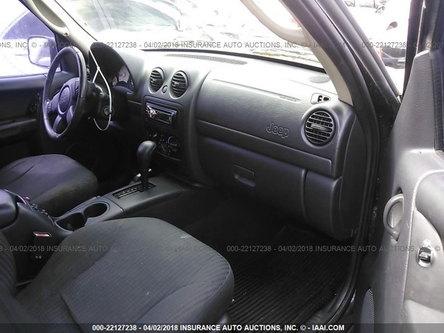 1J4GL48K83W569502 - 2003 JEEP LIBERTY SPORT/FREEDOM შავი ფოტო 5