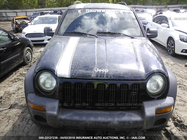 1J4GL48K83W569502 - 2003 JEEP LIBERTY SPORT/FREEDOM შავი ფოტო 6
