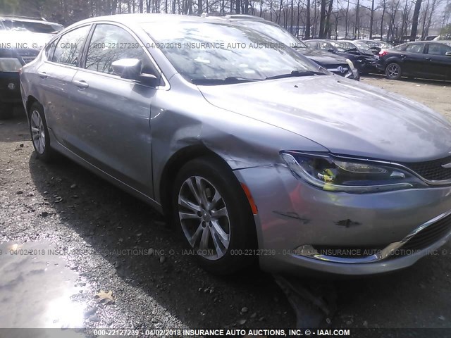 1C3CCCAB5FN611096 - 2015 CHRYSLER 200 LIMITED GRAY photo 6