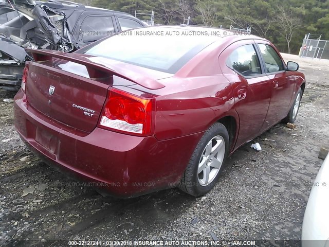 2B3KA33V79H595499 - 2009 DODGE CHARGER SXT RED photo 4