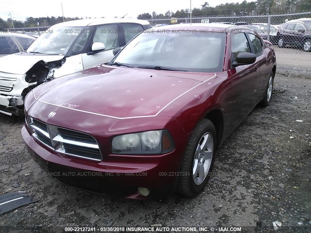 2B3KA33V79H595499 - 2009 DODGE CHARGER SXT RED photo 6