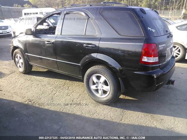 KNDJC733865547474 - 2006 KIA SORENTO EX/LX BLACK photo 3