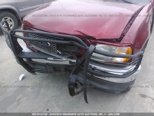 1FTRW07603KC92256 - 2003 FORD F150 SUPERCREW RED photo 6