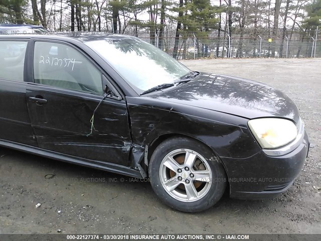 1G1ZT64855F179652 - 2005 CHEVROLET MALIBU MAXX LS BLACK photo 6