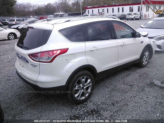 1FMCU9J94EUD21439 - 2014 FORD ESCAPE TITANIUM WHITE photo 4