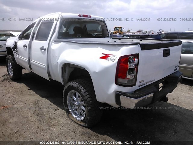 3GTP2VE70CG132557 - 2012 GMC SIERRA K1500 SLE WHITE photo 3