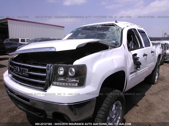 3GTP2VE70CG132557 - 2012 GMC SIERRA K1500 SLE WHITE photo 6