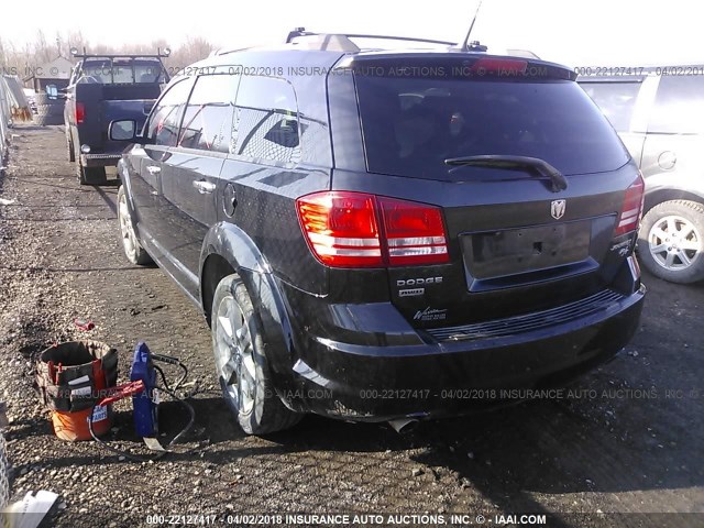 3D4PH6FV7AT185216 - 2010 DODGE JOURNEY R/T BLACK photo 3