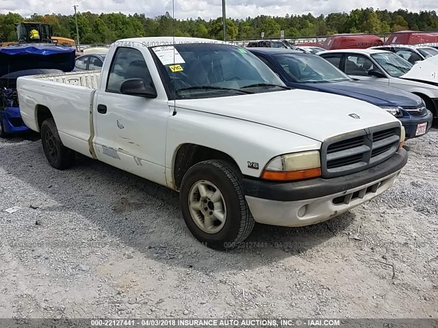 1B7GL26X6WS665231 - 1998 DODGE DAKOTA WHITE photo 1