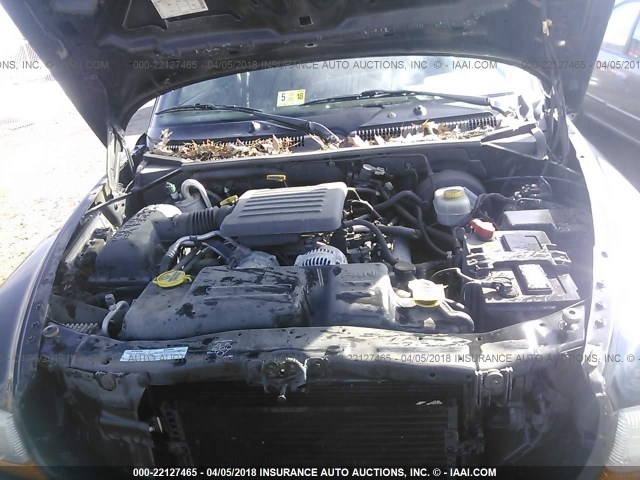 1B7GG22N3YS754427 - 2000 DODGE DAKOTA BLACK photo 10