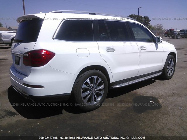 4JGDF6EE5GA675205 - 2016 MERCEDES-BENZ GL 450 4MATIC WHITE photo 4