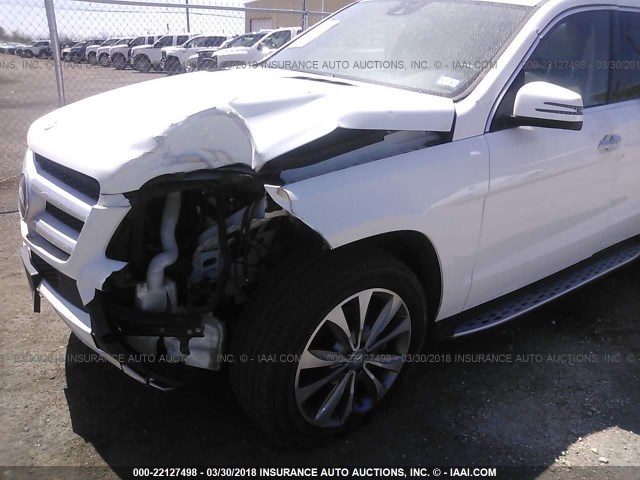 4JGDF6EE5GA675205 - 2016 MERCEDES-BENZ GL 450 4MATIC WHITE photo 6