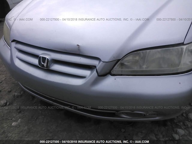 1HGCG66862A067306 - 2002 HONDA ACCORD EX/SE SILVER photo 6