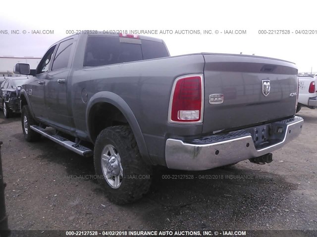 3C6UR5GL2DG530094 - 2013 RAM 2500 LONGHORN BROWN photo 3