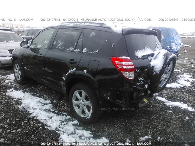 2T3DK4DV0CW070316 - 2012 TOYOTA RAV4 LIMITED BLACK photo 3