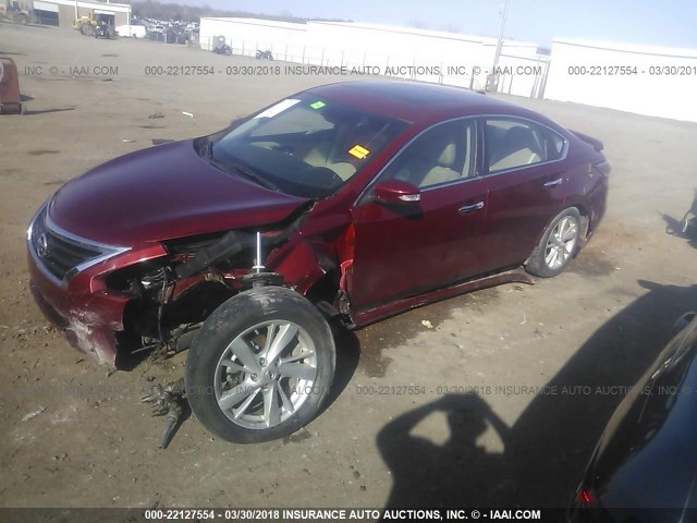 1N4AL3AP5EC120638 - 2014 NISSAN ALTIMA 2.5/S/SV/SL RED photo 2