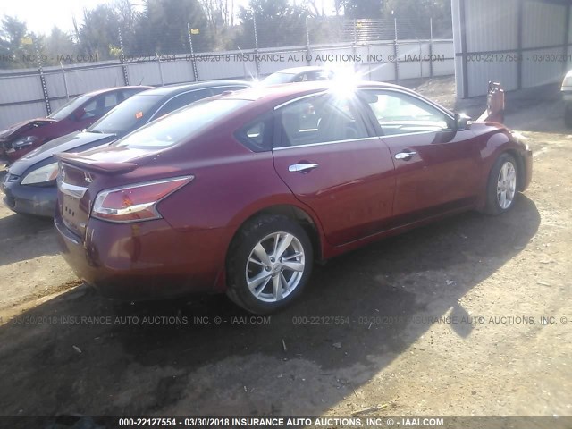 1N4AL3AP5EC120638 - 2014 NISSAN ALTIMA 2.5/S/SV/SL RED photo 4