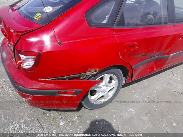 KMHDN56D14U112925 - 2004 HYUNDAI ELANTRA GLS/GT RED photo 6