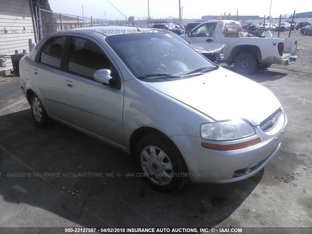 KL1TD52625B377917 - 2005 CHEVROLET AVEO LS SILVER photo 1