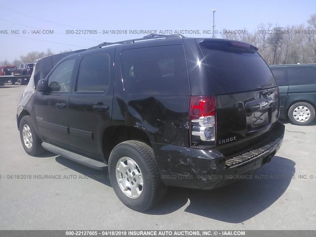 1GNSKBE0XBR110888 - 2011 CHEVROLET TAHOE K1500 LT BLACK photo 3