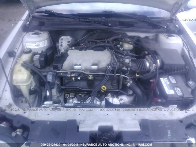 1G1NE52J72M543537 - 2002 CHEVROLET MALIBU LS 银色 照片 10