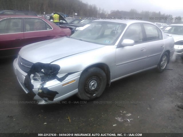 1G1NE52J72M543537 - 2002 CHEVROLET MALIBU LS 银色 照片 2