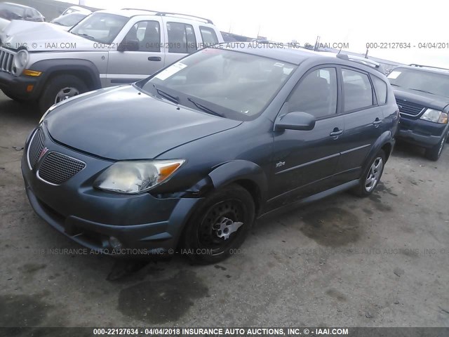 5Y2SL65857Z433787 - 2007 PONTIAC VIBE BLUE photo 2