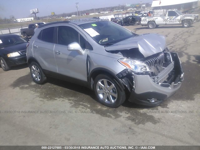 KL4CJCSB0GB709532 - 2016 BUICK ENCORE SILVER photo 1